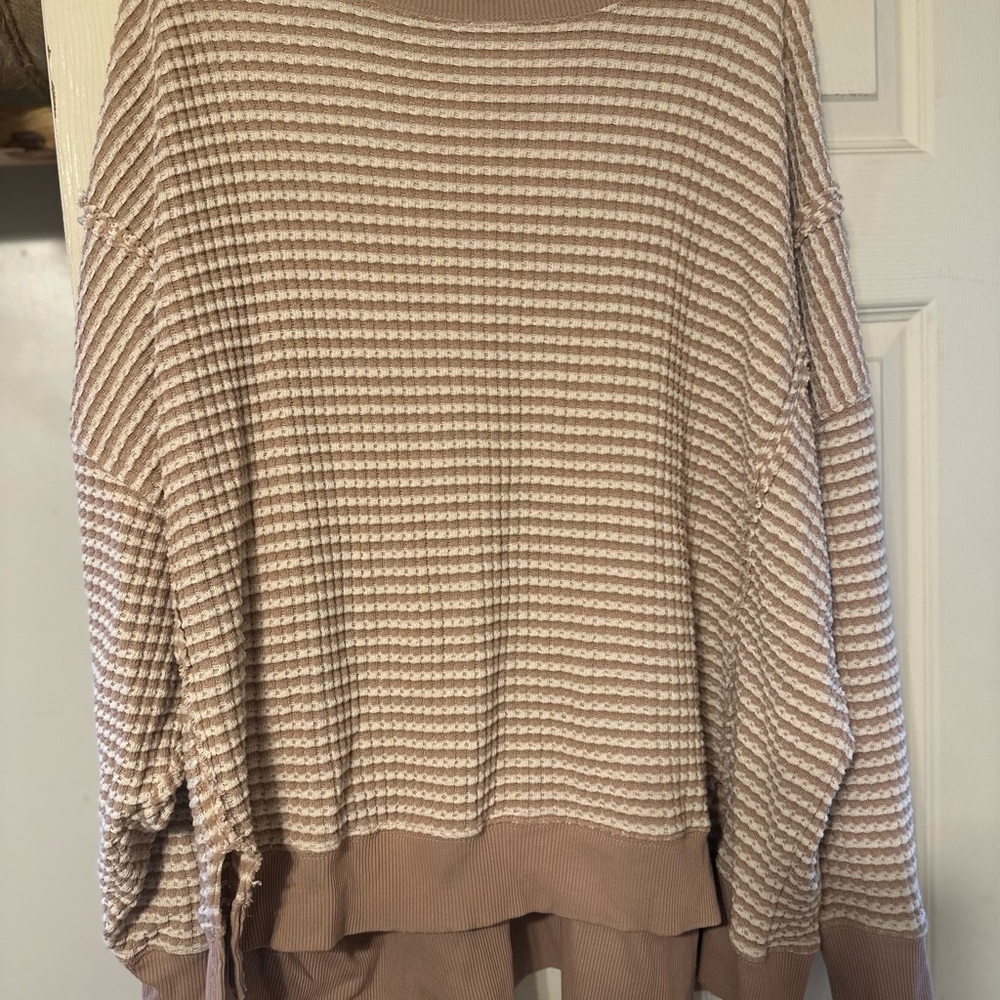 American Eagle Outfitters Big Hug Striped Sweater